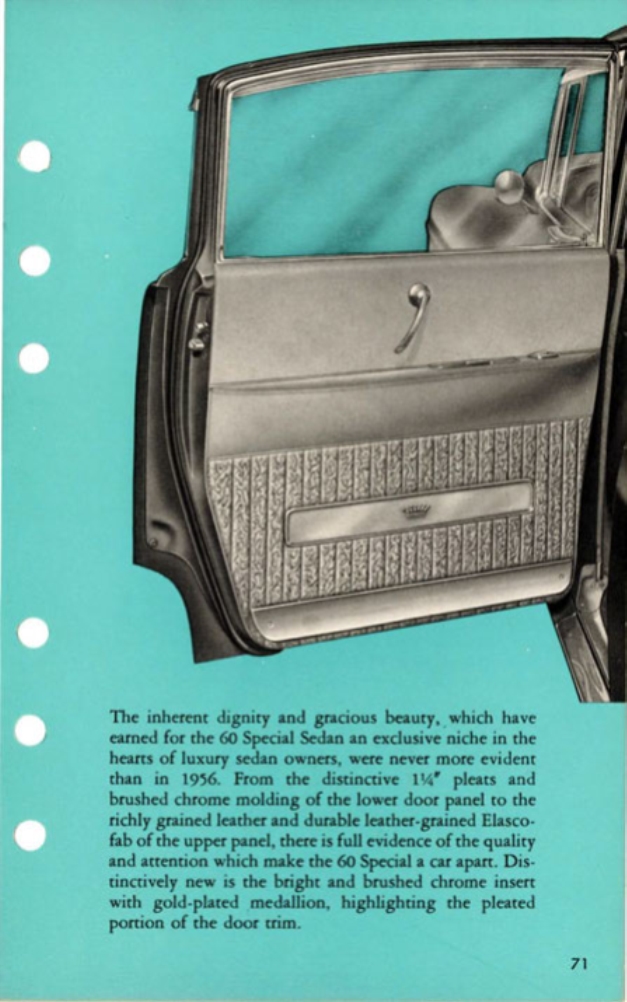 1956 Cadillac Salesmans Data Book Page 28